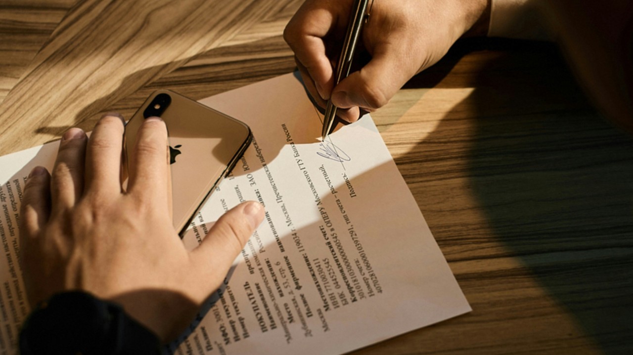 Person signing severance agreement